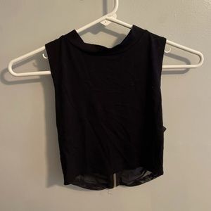 Mock neck crop top